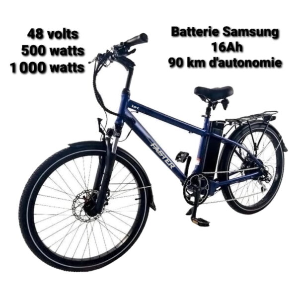 Vélo à assistance électrique modèle KS-C (Moteur 48 Volts / 500-800 Watts)