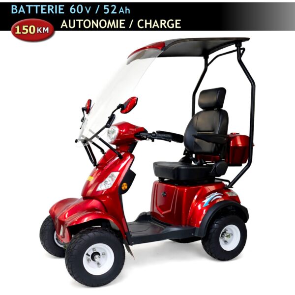 Quadriporteur électrique Q1 XL Big Foot avec pneus larges